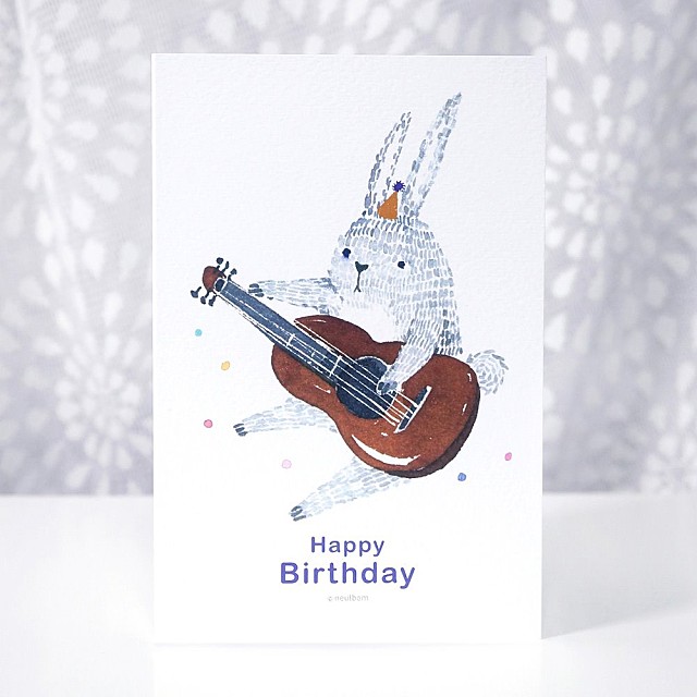 생일축하 카드-Happy Bunny